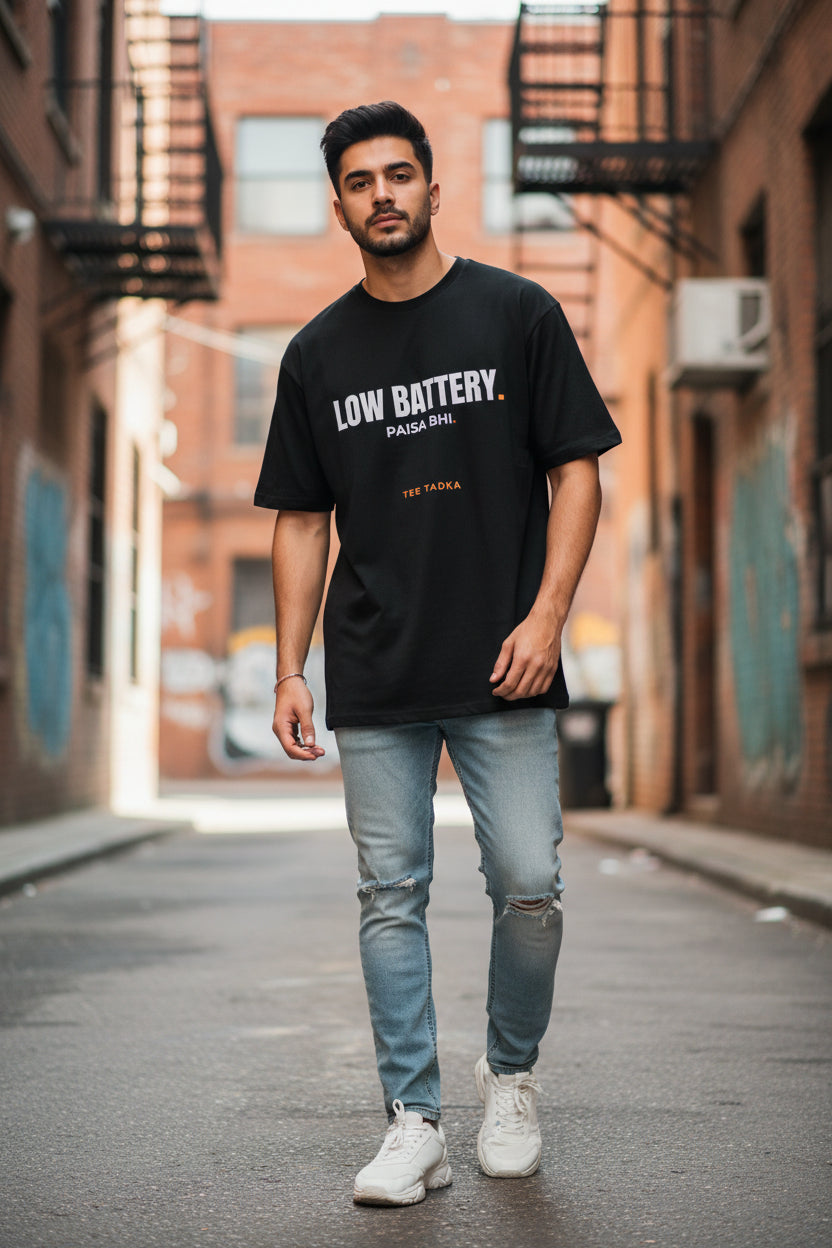 Dead & Broke - TEE TADKA Oversized Tee