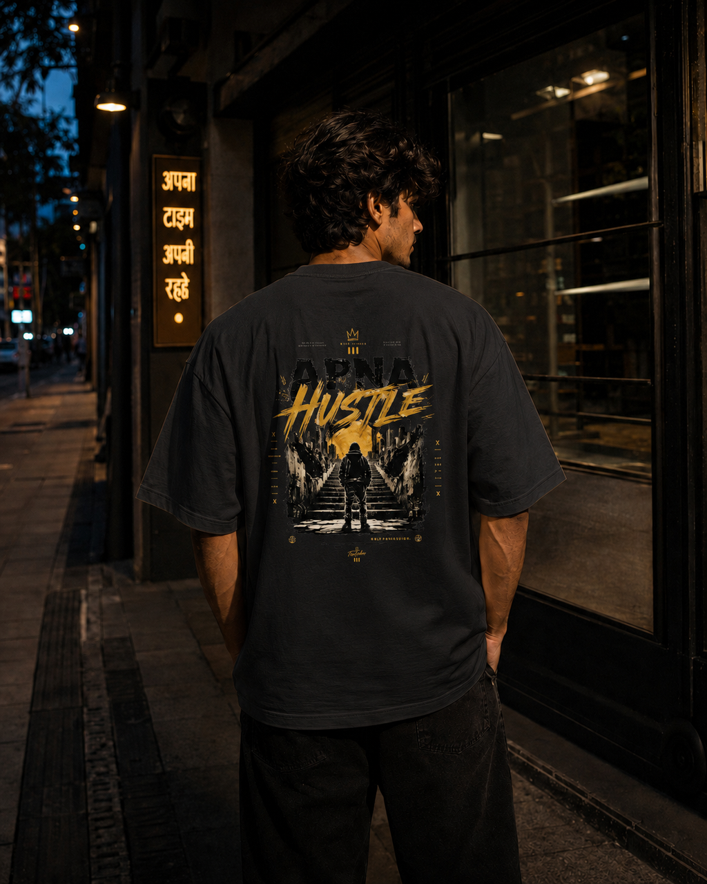 Hustle Strike Oversized Tee