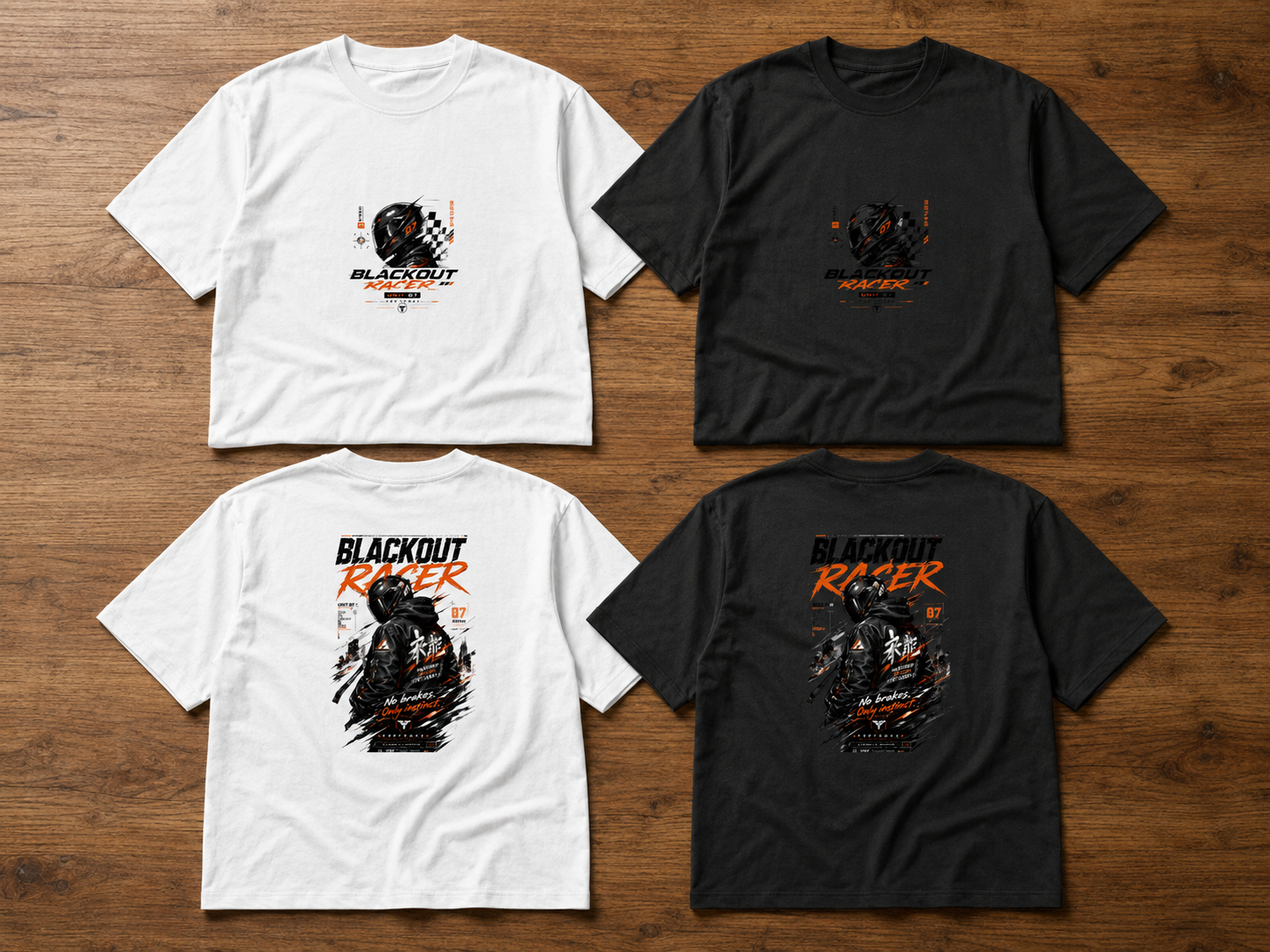 Blackout Racer Oversized T-Shirt