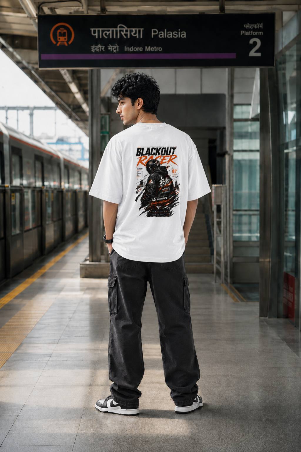 Blackout Racer Oversized T-Shirt