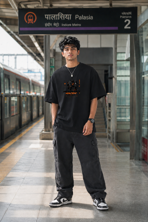 Blackout Racer Oversized T-Shirt