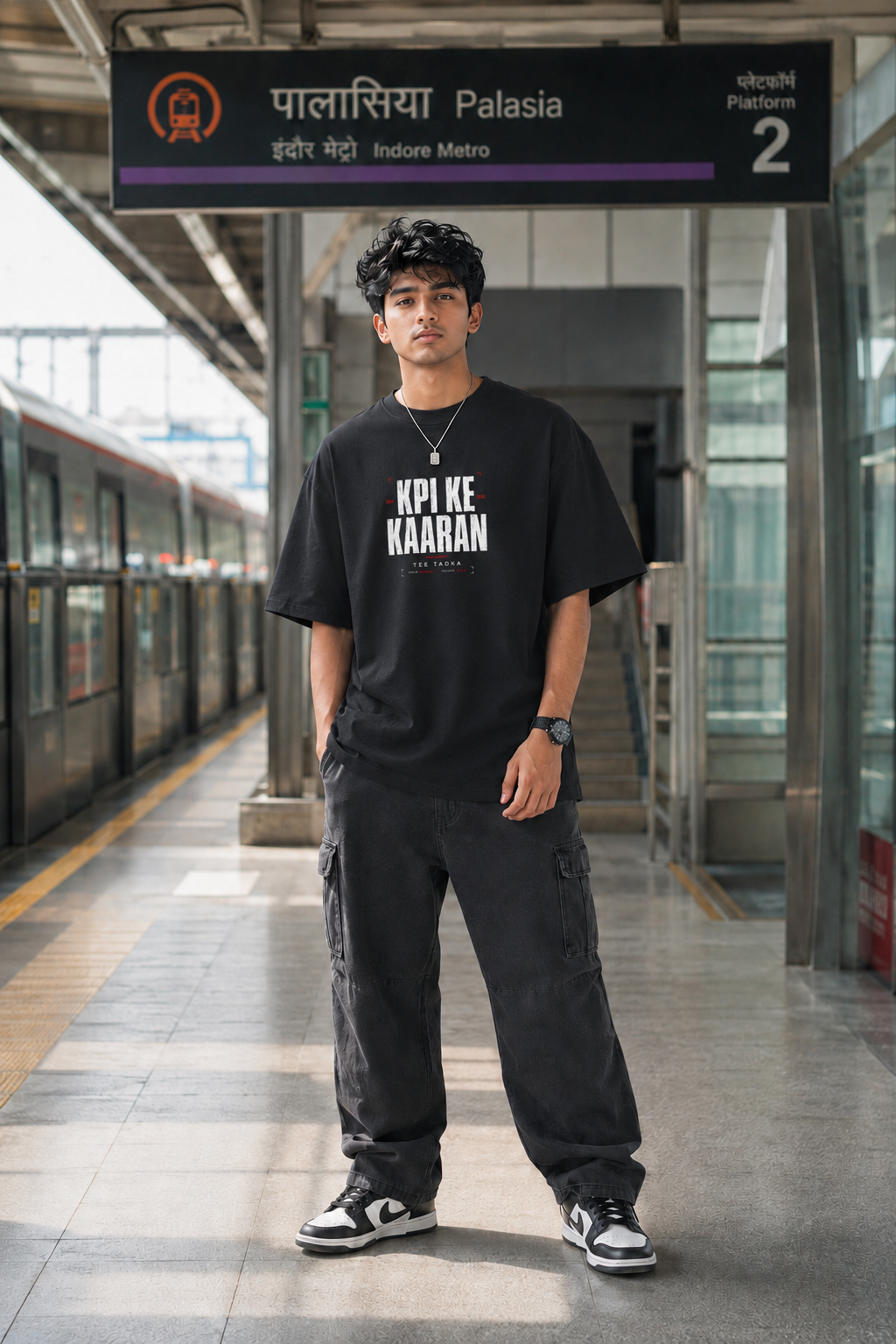 Sapne Bade Rakh Oversized T-Shirt