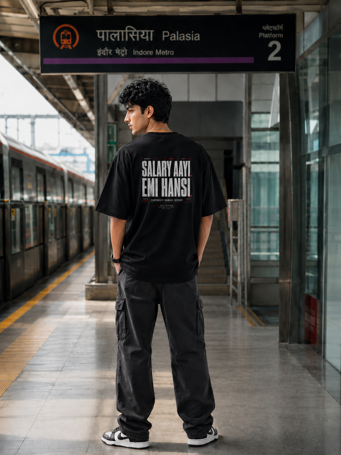 Sapne Bade Rakh Oversized T-Shirt